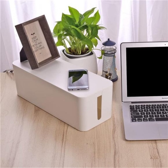 Cable Organizer Box Set of Three,Power Cover Cord Holder SurgeProtector for Desk - Picture 7 of 7